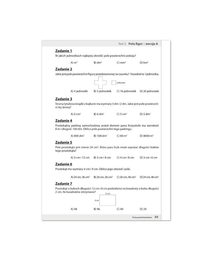 Czy Ju Umiem Testy Z Matematyki Dla Klas Iv Vi Szko Y Podstawowej
