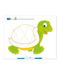 Rysujemy szlaczki i zygzaczki z żabką Honoratką