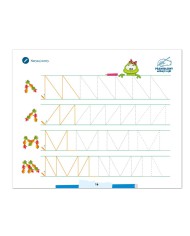 Rysujemy szlaczki i zygzaczki z żabką Honoratką