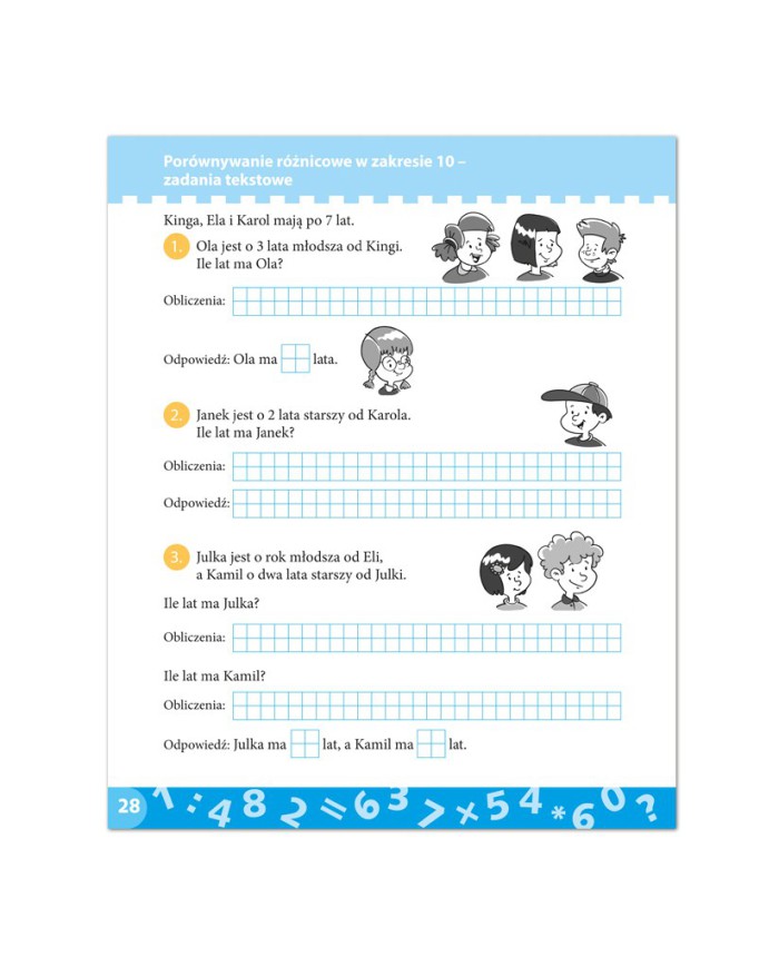 MATEMATYCZNA SUPERklasa dla uczniów KLASY 1 szkoły podstawowej