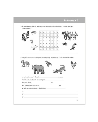 Zabawy w słówka – Frazeologiczna łamigłówka Zabawy w słówka – Frazeologiczna łamigłówka