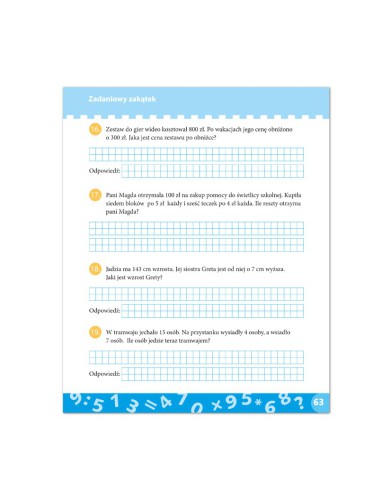 MATEMATYCZNA SUPERklasa dla uczniów KLASY 2 KARTKÓWKI DLA KAŻDEJ GŁÓWKI