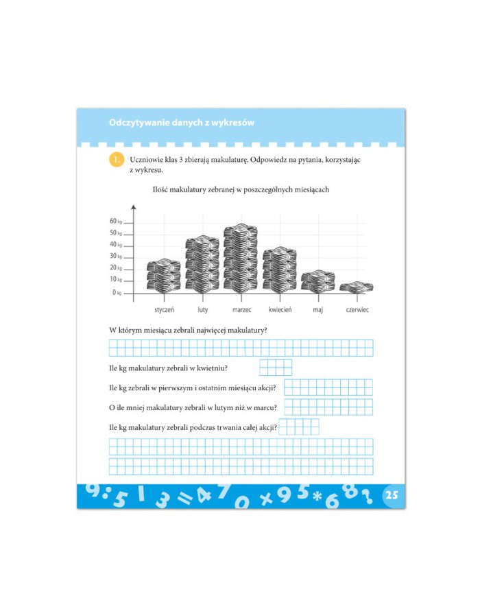 MATEMATYCZNA SUPERklasa DLA UCZNIÓW klasy 3 KARTKÓWKI DLA KAŻDEJ GŁÓWKI