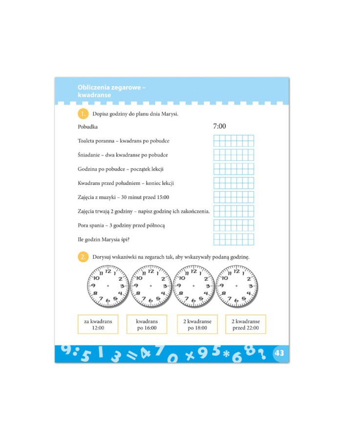 MATEMATYCZNA SUPERklasa DLA UCZNIÓW klasy 3 KARTKÓWKI DLA KAŻDEJ GŁÓWKI