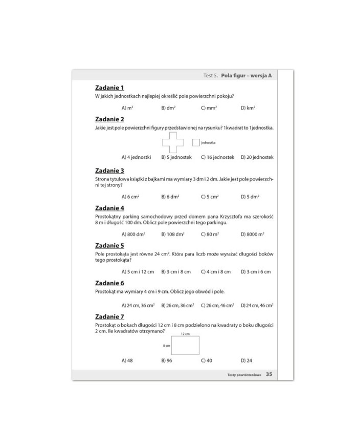 CZY JUŻ UMIEM? Testy z matematyki dla klas IV-VI szkoły podstawowej