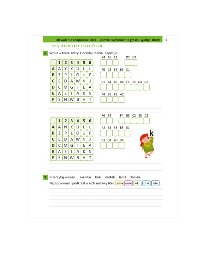 ĆWICZENIA słownikowe, ortograficzne i gramatyczne | klasa 1