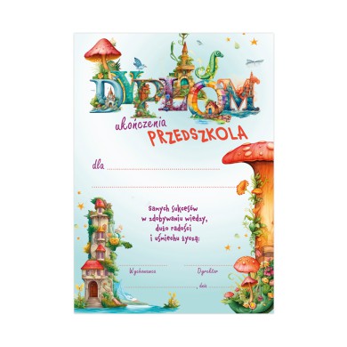 DYPLOM ukończenia PRZEDSZKOLA new DYPLOM ukończenia PRZEDSZKOLA new