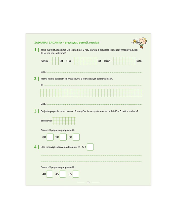 Trening umiejętności matematycznych trzecioklasisty Trening umiejętności matematycznych trzecioklasisty