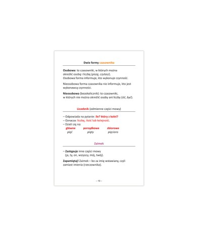Ściąga - język polski na progu czwartej klasy Ściąga - język polski na progu czwartej klasy