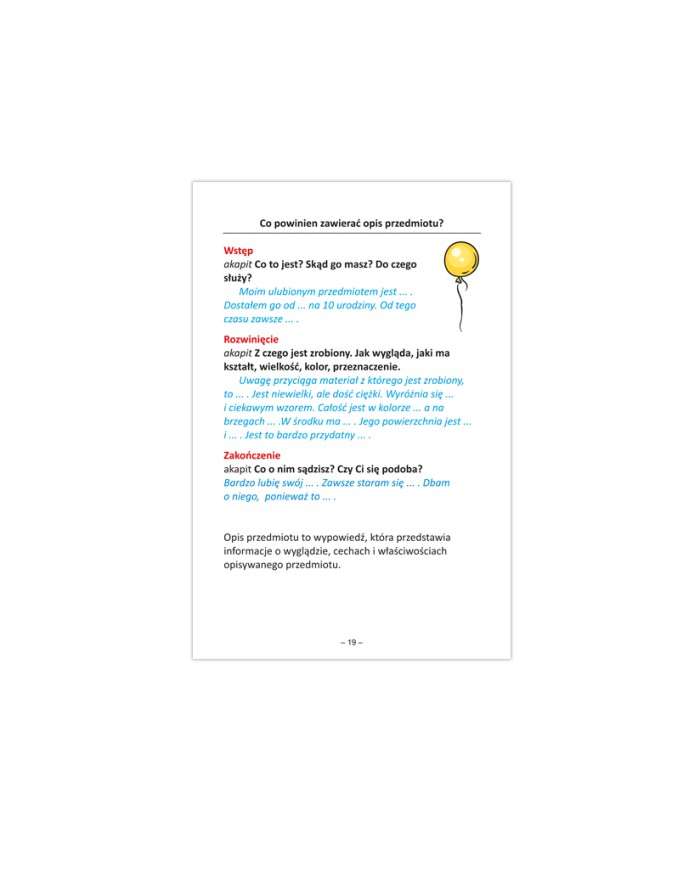 Ściąga - język polski na progu czwartej klasy
