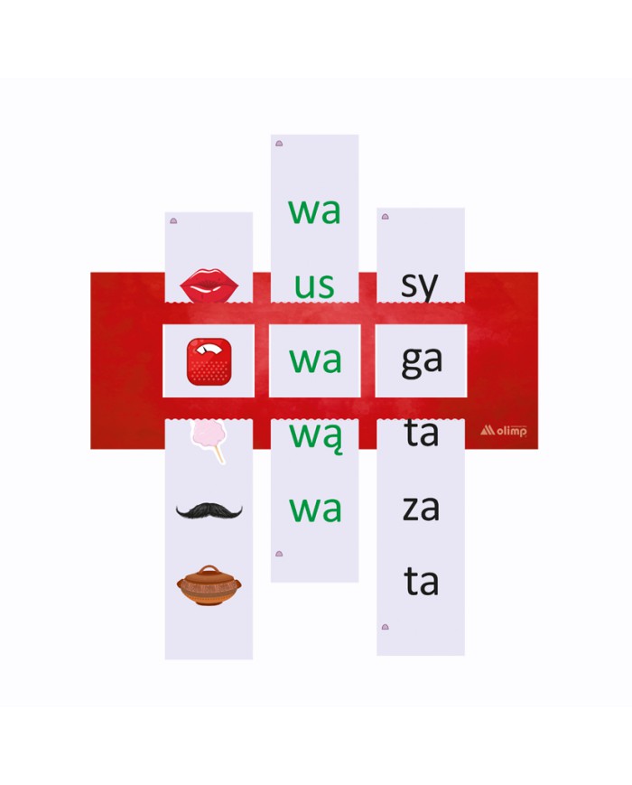 Masz 2 ruchy - przesuwasz sylaby i czytasz