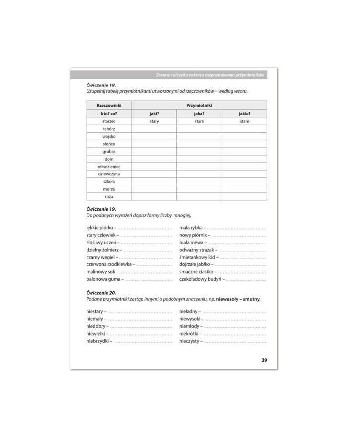 LubiĘ GramatykĘ Zestaw ćwiczeń I Kompendium Wiedzy Do Nauki O Języku Dla Uczniów 4 Klasy 0014