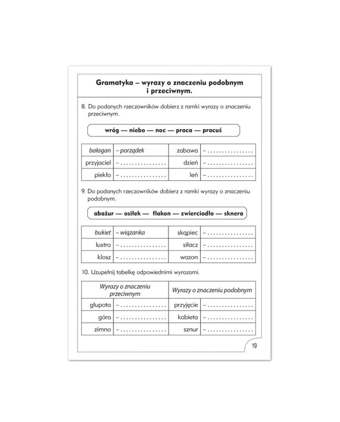 Czytam, piszę i mówię poprawnie dla uczniów 3 klasy