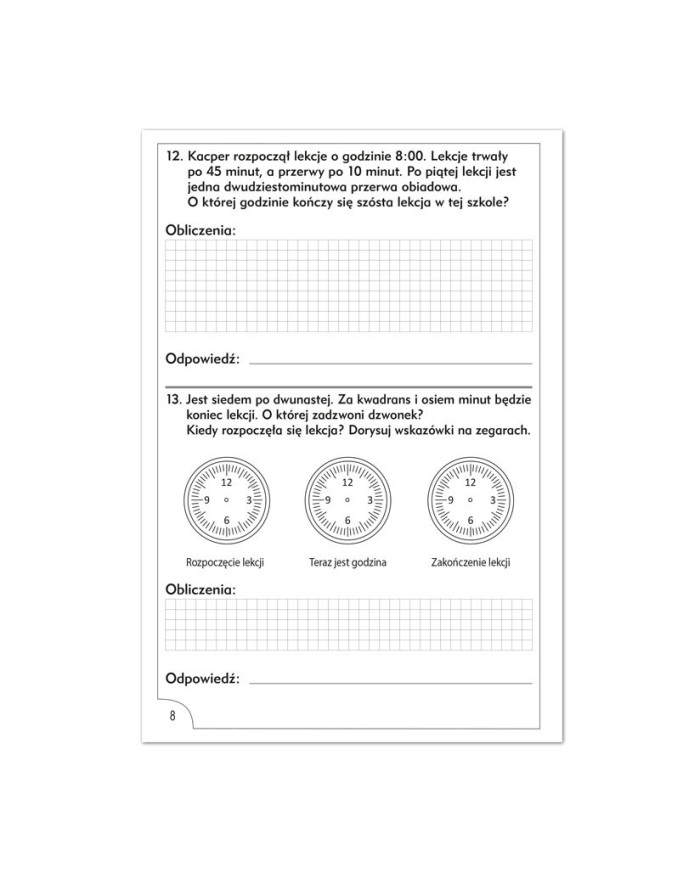 Matematyka na szóstkę – zbiór zadań dla klasy III