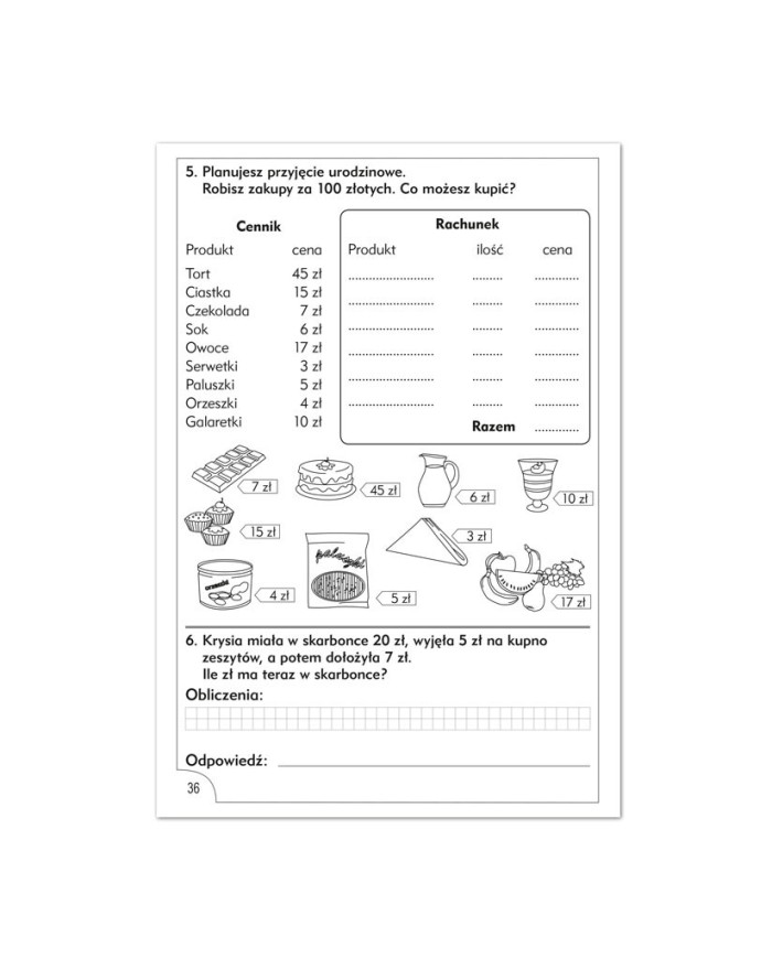 Matematyka na szóstkę – zbiór zadań dla klasy III