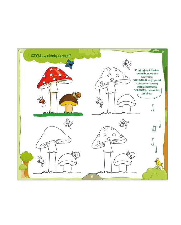 Leśne sptkania KALKUJ, KOPIUJ, KOLORUJ!