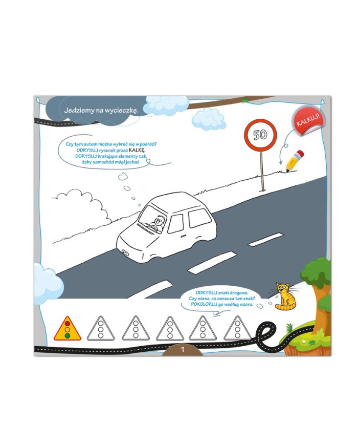 Środki lokomocji – KALKUJ, KOPIUJ, KOLORUJ!