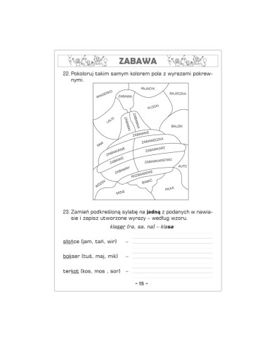 Bawię się słowami     Ćwiczenia językowe     klasa 3 Bawię się słowami     Ćwiczenia językowe     klasa 3