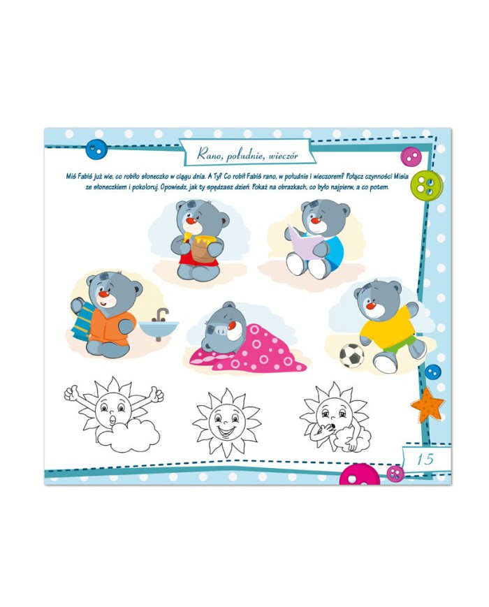 Miś FABIŚ   Ćwiczymy razem, pełnym gazem!