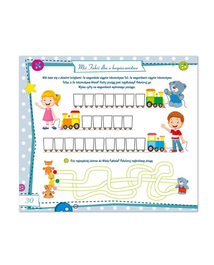 Miś FABIŚ   Zabawy logiczne, nie tylko matematyczne!